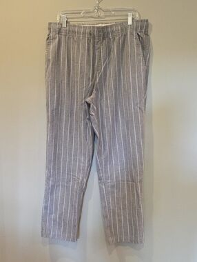 EXPRESS Men's Gray Pinstriped Casual Pants